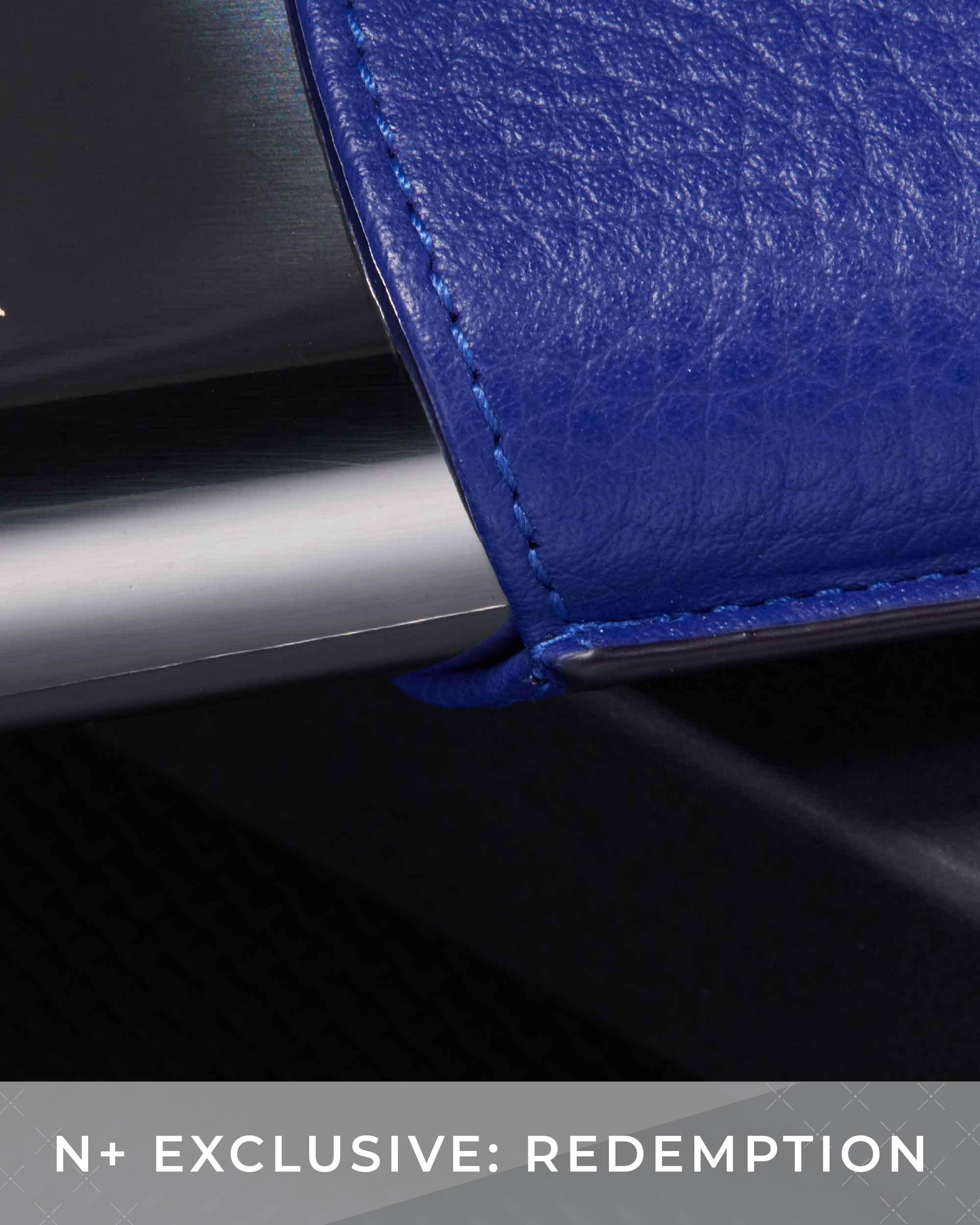 S.T. Dupont Metal Base Double Cigar Case (Blue Grained and Chrome) (Redemption Only) - Image 4