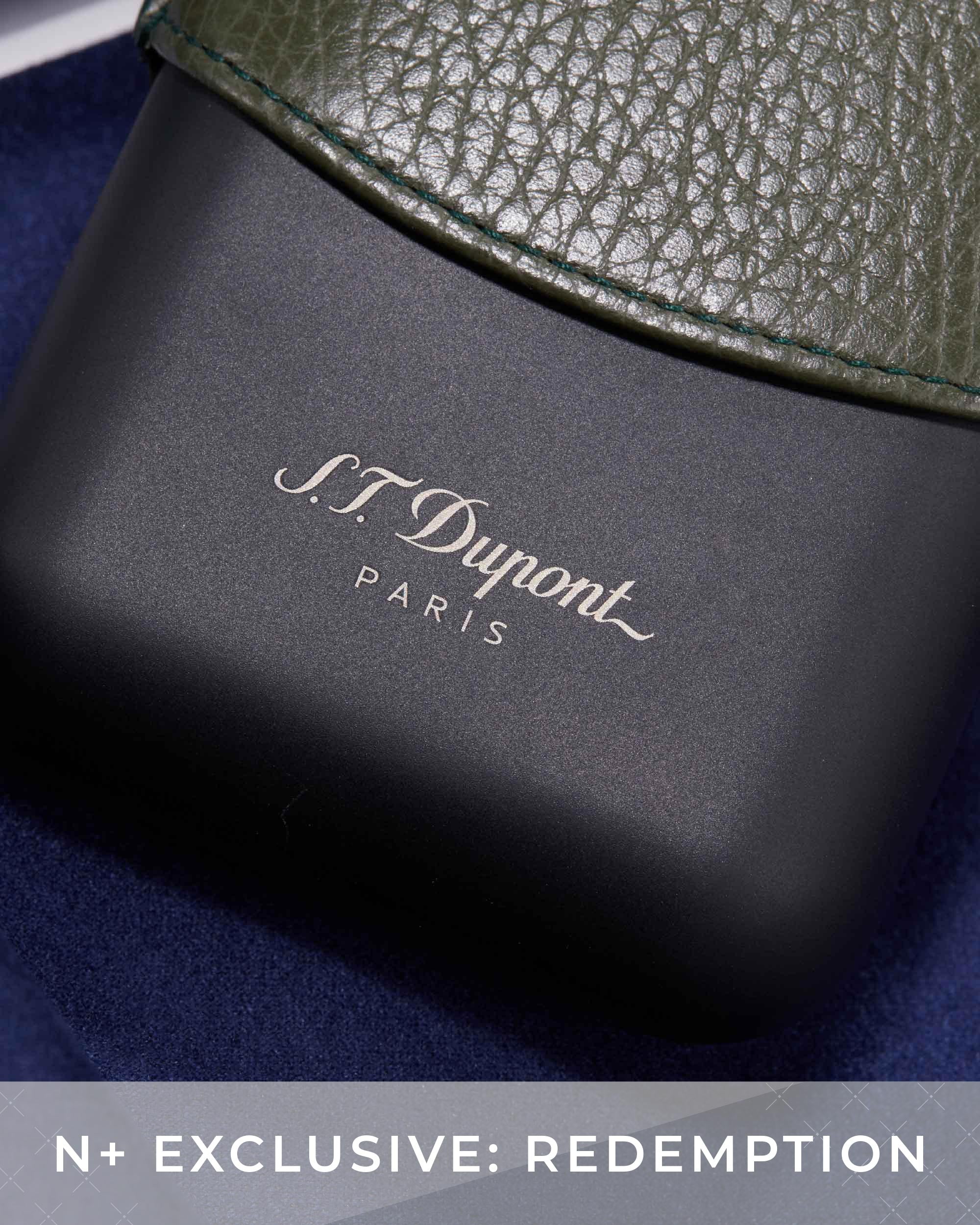 S.T. Dupont Metal Base Triple Cigar Case (Khaki Grained and Matte) (Redemption Only) - Image 3