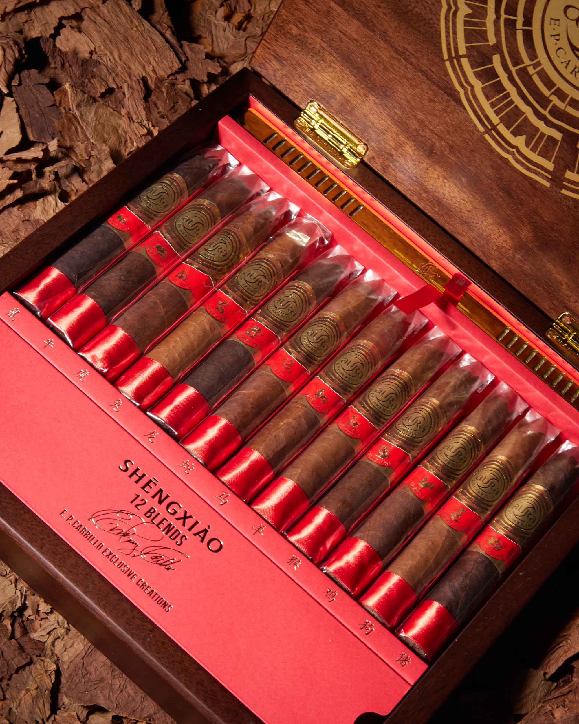 E.P. Carrillo Aura Shēngxiào Limited Edition (12 Zodiac Cigars + Humidor) - Image 2